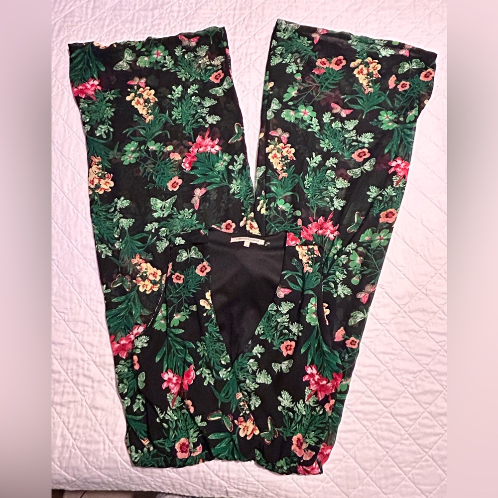 Foreign Exchange Black Floral Jumpsuit
